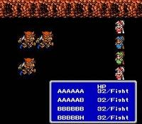 une photo d'Ã©cran de Final Fantasy 3 sur Nintendo Nes